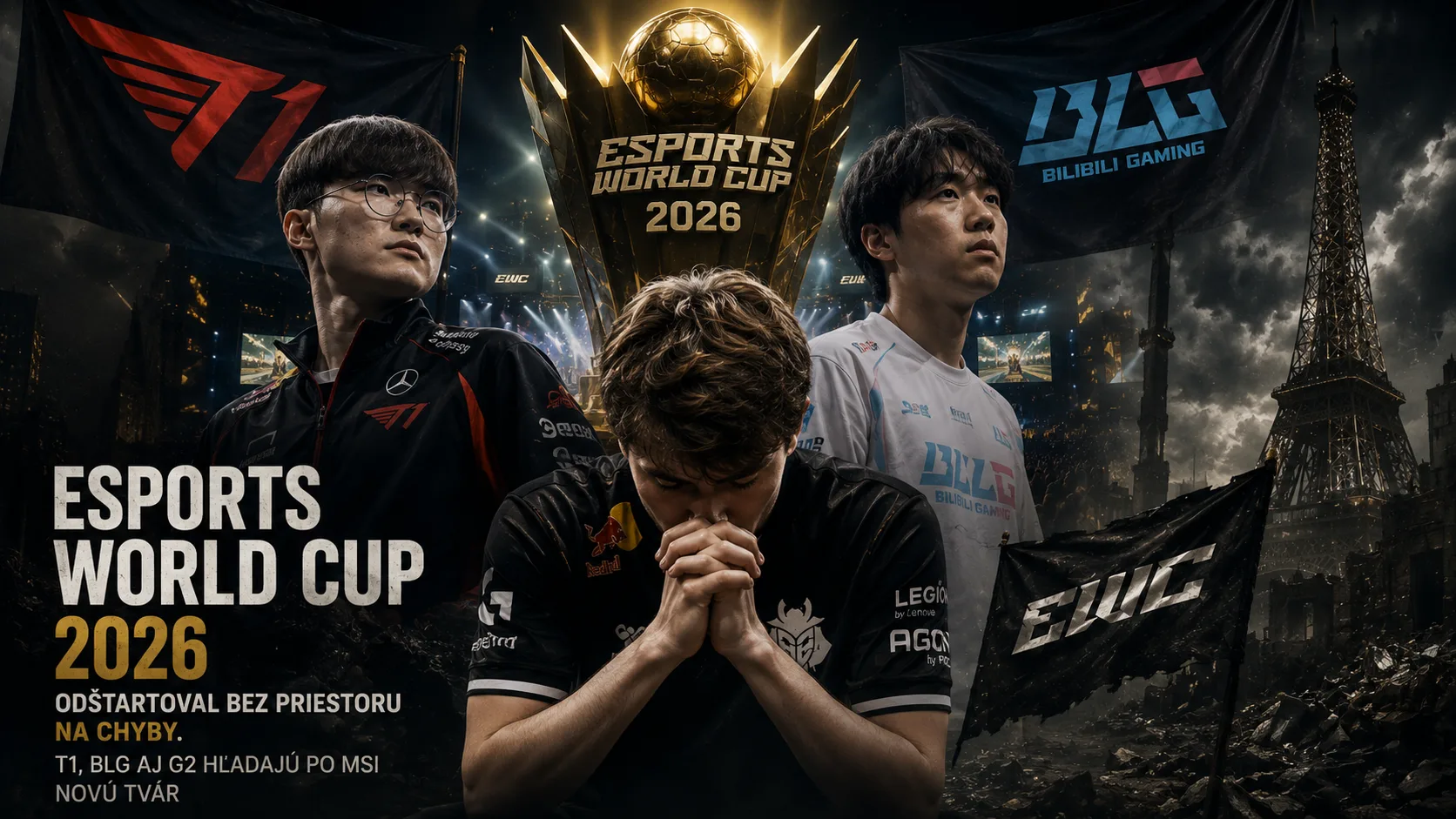 Esports World Cup 2026 odštartoval bez priestoru na chyby. T1, BLG aj G2 hľadajú po MSI novú tvár