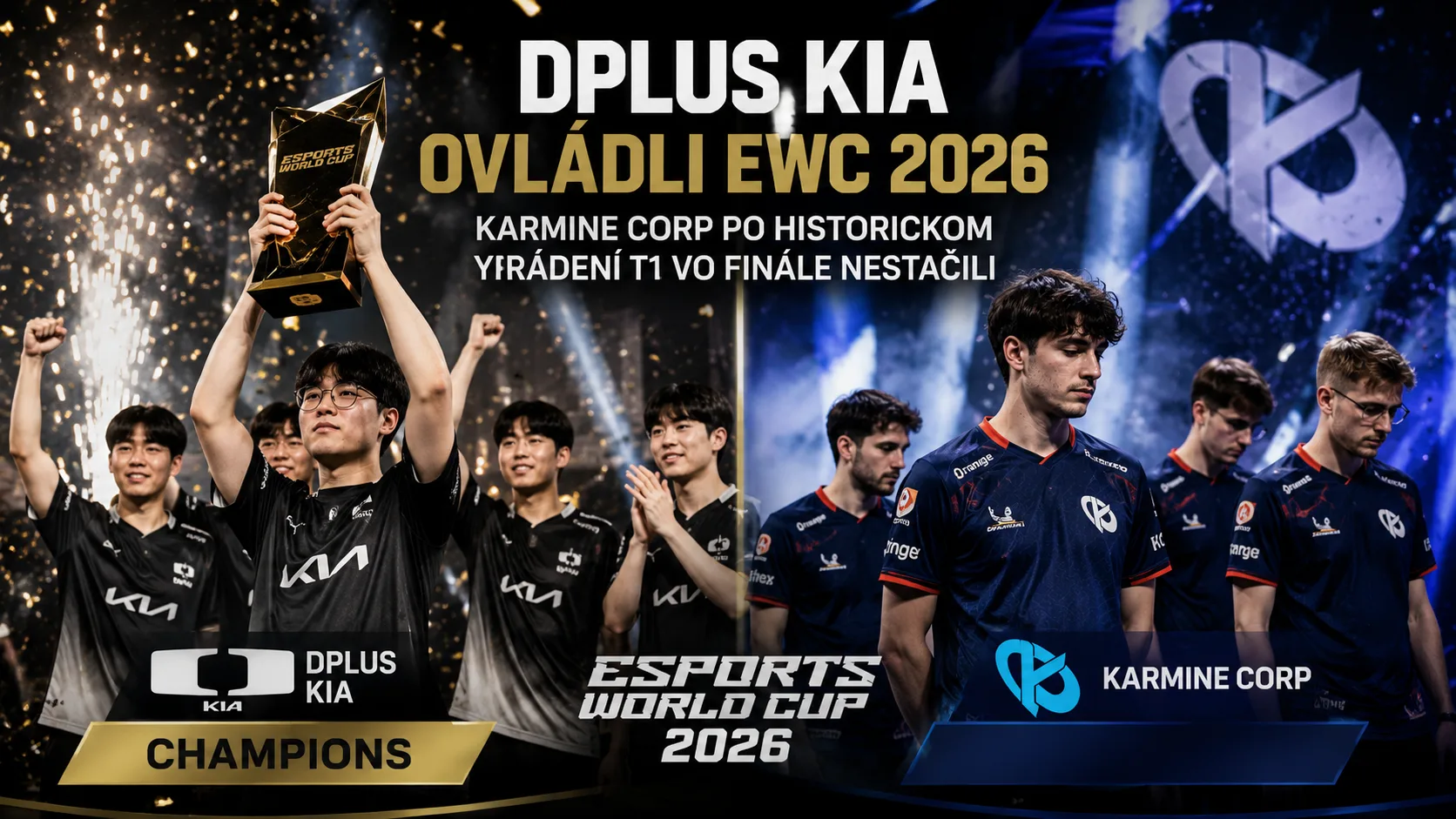 Dplus KIA ovládli EWC 2026. Karmine Corp po historickom vyradení T1 vo finále nestačili