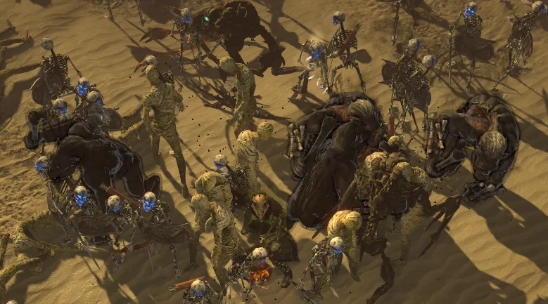 Hráči v Path of Exile 2 vyvolali armádu dvou tisíc kostlivců. Hra se změnila v téměř nehratelnou záležitost