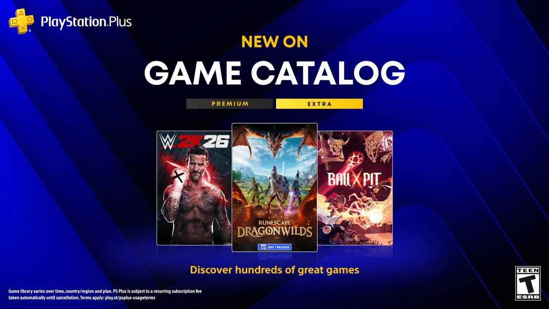 PS Plus Extra a Premium 2026 september